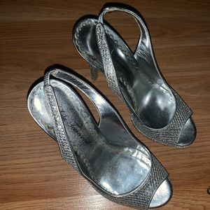 Sparkly shoes worn twice